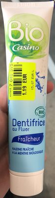Dentifrice au fluor Fraîcheur