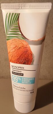 Dentifrice fraîcheur coco
