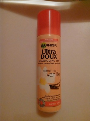 Shampooing sec extrait de vanille
