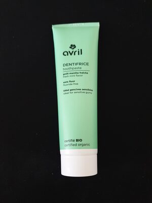 Dentifrice sans fluor