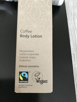 Coffee body lotion