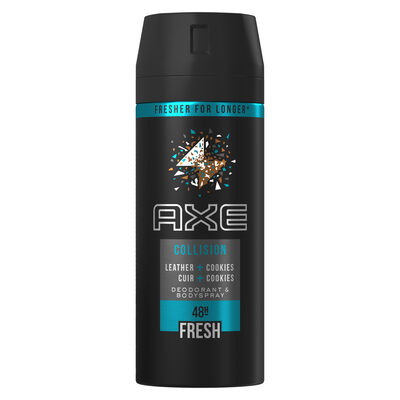 Axe Déodorant Bodyspray Homme Collision Cuir & Cookies 48h 150ml