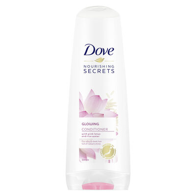 Dove Glowing Après Shampoing Lotus Rose
