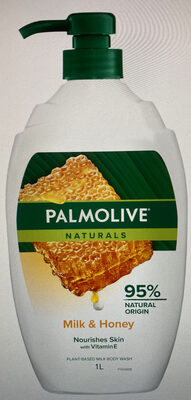 Body Wash Shower Gel Naturals Milk & Honey 1L