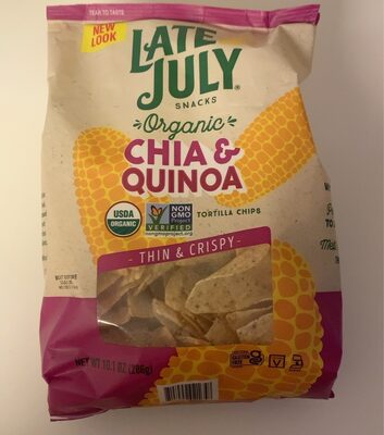ORGANIC CHIA & QUINOA TORTILLA CHIPS, CHIA & QUINOA