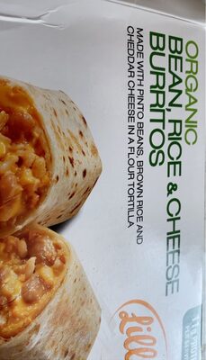 Organic Bean, Rice & Cheese Burritos