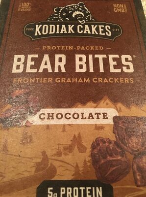 CHOCOLATE PROTEIN-PACKED BEAR BITES FRONTIER GRAHAM CRACKERS, CHOCOLATE