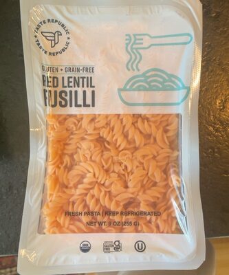GLUTEN + GRAIN-FREE FRESH PASTA, RED LENTIL FUSILLI
