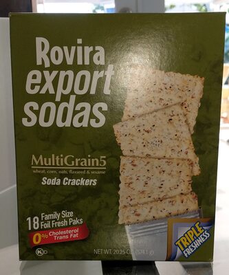 Rovira Biscuit Corporation MULTIGRAIN5 EXPORT SODA CRACKERS