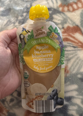 Organics Apple Banana Blueberry with Oat & Flax Baby Food Puree
