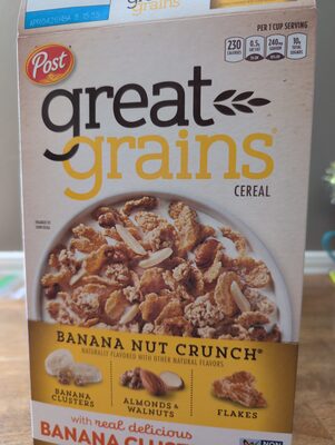 BANANA NUT CRUNCH CEREAL, BANANA NUT CRUNCH