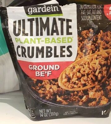 GROUND BE'F ULTIMATE PLANT-BASED CRUMBLES, GROUND BE'F