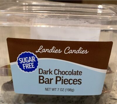DARK CHOCOLATE SUGAR FREE BAR PIECES, DARK CHOCOLATE