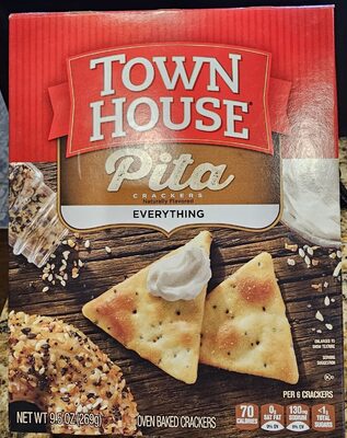 Keebler Company PITA OVER BAKED CRACKERS, PITA