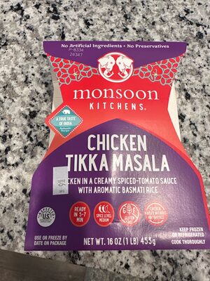 CHICKEN TIKKA MASALA CHICKEN IN A CREAMY SPICED-TOMATO SAUCE, WITH AROMATIC BASMATI RICE, CHICKEN TIKKA MASALA