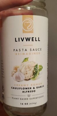 CREAMY ROMAN CAULIFLOWER ALFREDO REIMAGINED PASTA SAUCE, CREAMY ROMAN CAULIFLOWER ALFREDO