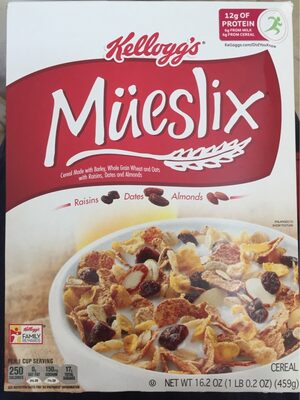 The Kellogg Company  CEREAL MADE WITH BARLEY, WHOLE GRAIN WHEAT AND OATS WITH RAISINS, DATES AND ALMONDS