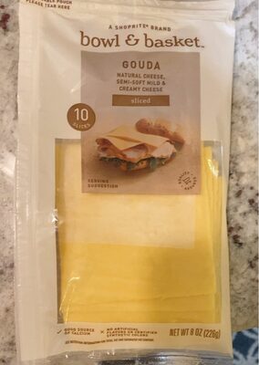 GOUDA SEMI-SOFT MILD & CREAMY NATURAL SLICED CHEESE, GOUDA SEMI-SOFT MILD