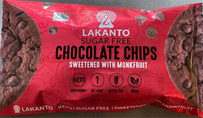 CHOCOLATE CHIPS SWEETENED WITH MONKFRUIT, CHOCOLATE CHIPS