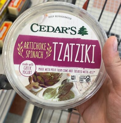 ARTICHOKE SPINACH TZATZIKI, ARTICHOKE SPINACH