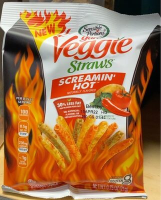 Garden Veggie Straws Screaming Hot