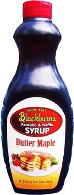 BLACKBURN'S, PANCAKE & WAFFLE SYRUP, BUTTER MAPLE, BUTTER MAPLE