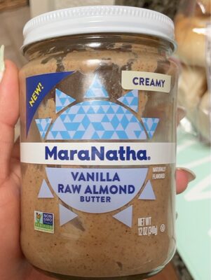 CREAMY VANILLA RAW ALMOND BUTTER, CREAMY VANILLA RAW ALMOND