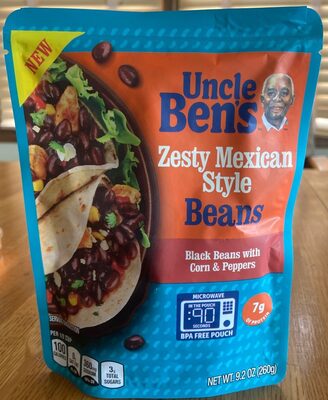ZESTY MEXICAN STYLE BLACK BEANS WITH CORN & PEPPERS, ZESTY MEXICAN STYLE