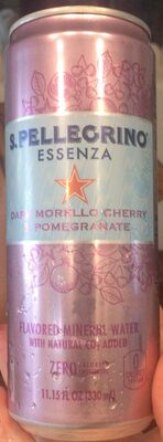 DARK MORELLO CHERRY & POMEGRANATE FLAVORED MINERAL WATER, DARK MORELLO CHERRY & POMEGRANATE