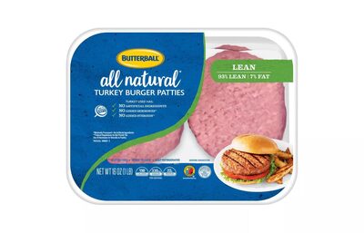 93% LEAN | 7% FAT TURKEY BURGER PATTIES, TURKEY