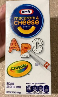 CRAYOLA MACARONI AND CHEESE DINNER
