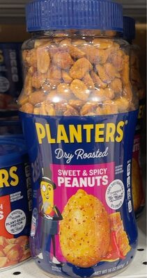 DRY ROASTED SWEET & SPICY PEANUTS, SWEET & SPICY