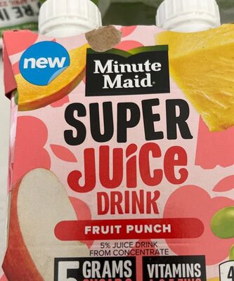 FRUIT PUNCH SUPER JUICE DRINK, LEMON; APPLE; GRAPE; PINEAPPLE; MANGO