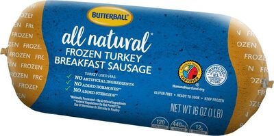 FROZEN TURKEY BREAKFAST SAUSAGE, TURKEY