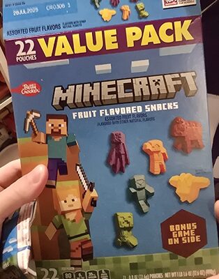 Betty Crocker Minecraft Fruit Flavored Snacks 22 Count