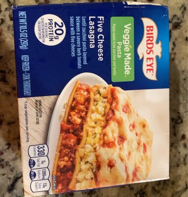 FIVE CHEESE LASAGNA LENTIL ZUCCHINI PASTA LAYERED BETWEEN A SAVORY HERB TOMATO SAUCE WITH FIVE CHEESES, FIVE CHEESE LASAGNA