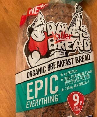 EPIC EVERYTHING ORGANIC BREAKFAST BREAD, EPIC EVERYTHING