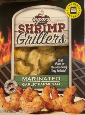 GARLIC PARMESAN MARINATED SHRIMP GRILLERS, GARLIC PARMESAN