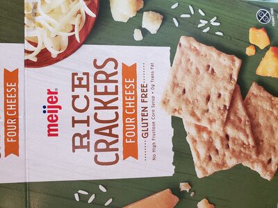 FOUR CHEESE BROWN GLUTEN FREE RICE CRACKERS, FOUR CHEESE BROWN