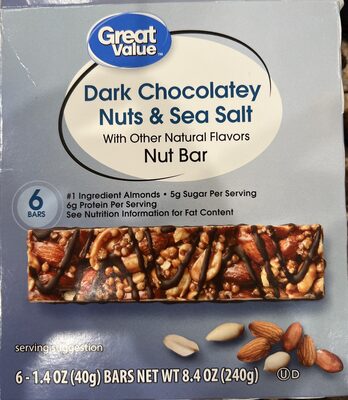 Dark Chocolatey Nuts & Sea Salt Nut Bar