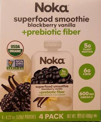 BLACKBERRY VANILLA +PREBIOTIC FIBER SUPERFOOD SMOOTHIE, BLACKBERRY VANILLA