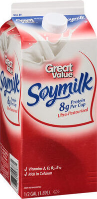 Wal-Mart Stores, Inc. GREAT VALUE, 8G PROTEIN PER CUP SOYMILK