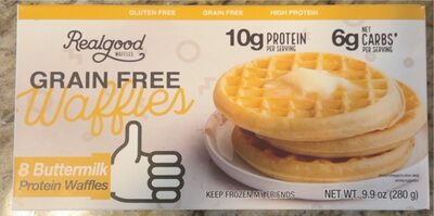 BUTTERMILK GRAIN FREE PROTEIN WAFFLES, BUTTERMILK