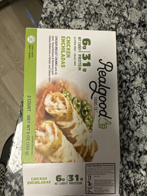 CHICKEN BREAST GRANDE ENCHILADAS WITH TOMATILLO SAUCE & MONTEREY JACK CHEESE HAND ROLLED INTO A CHICKEN AND CHEESE TORTILLA, CHICKEN BREAST GRANDE ENCHILADAS WITH TOMATILLO SAUCE & MONTEREY JACK CHEESE