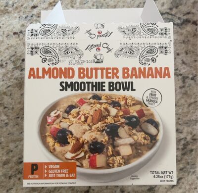 ALMOND BUTTER BANANA SMOOTHIE BOWL, ALMOND BUTTER BANANA
