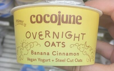 BANANA CINNAMON ORGANIC OVERNIGHT OATS, BANANA CINNAMON