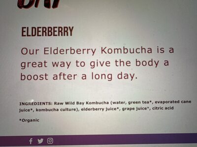 ELDERBERRY KOMBUCHA, ELDERBERRY