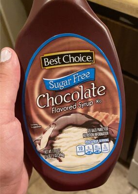 CHOCOLATE FLAVORED SUGAR FREE SYRUP, CHOCOLATE