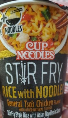 GENERAL TSO'S CHICKEN STIR FRY STYLE RICE WITH CUP NOODLES, GENERAL TSO'S CHICKEN