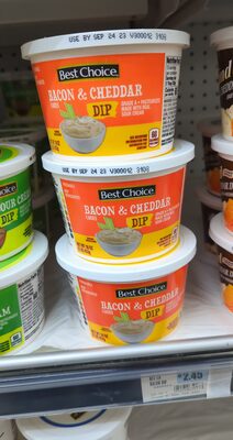 BACON & CHEDDAR FLAVORED DIP, BACON & CHEDDAR
